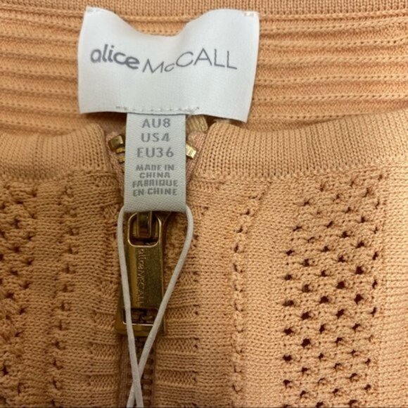 New NWT Alice McCall I Am Yours Dress in Apricot‎ Size 4 - Picture 8 of 10